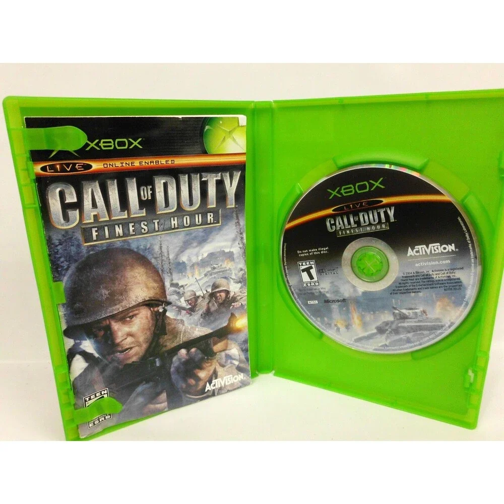 Call of Duty Finest Hour Microsoft Xbox 2004 Complete Tested Working